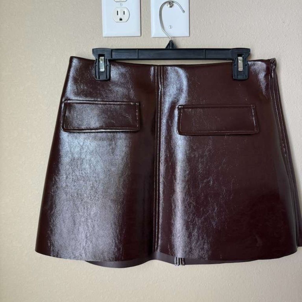 H&M COATED MINI SKIRT - Picture 8 of 9